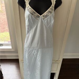 FREE PEOPLE Intimately Slip Nightgown, XS - Light Blue